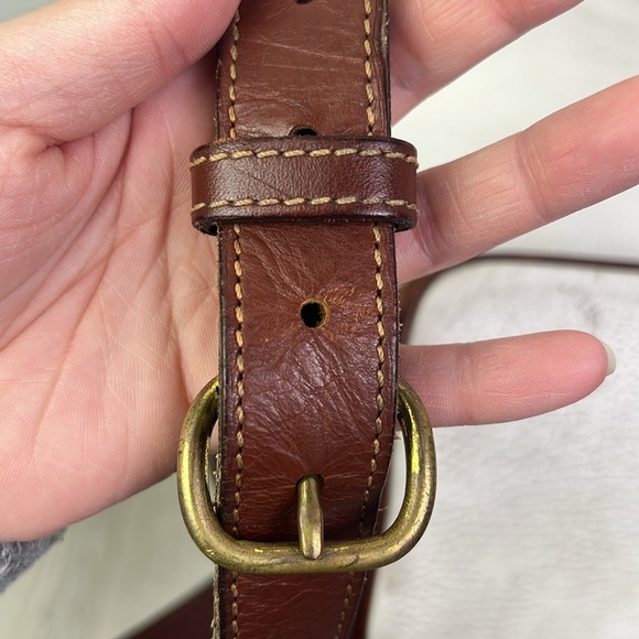 Coach Vintage White and Brown Leather Bucket Bag - Picture 11 of 13